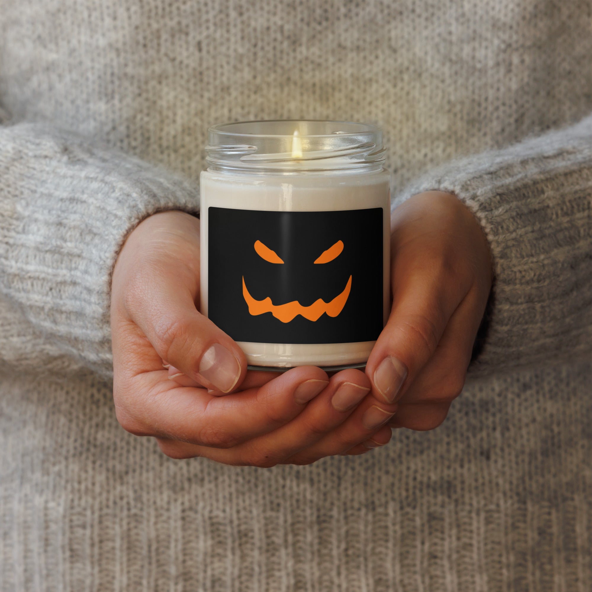 Pumpkin Face Scented soy candle